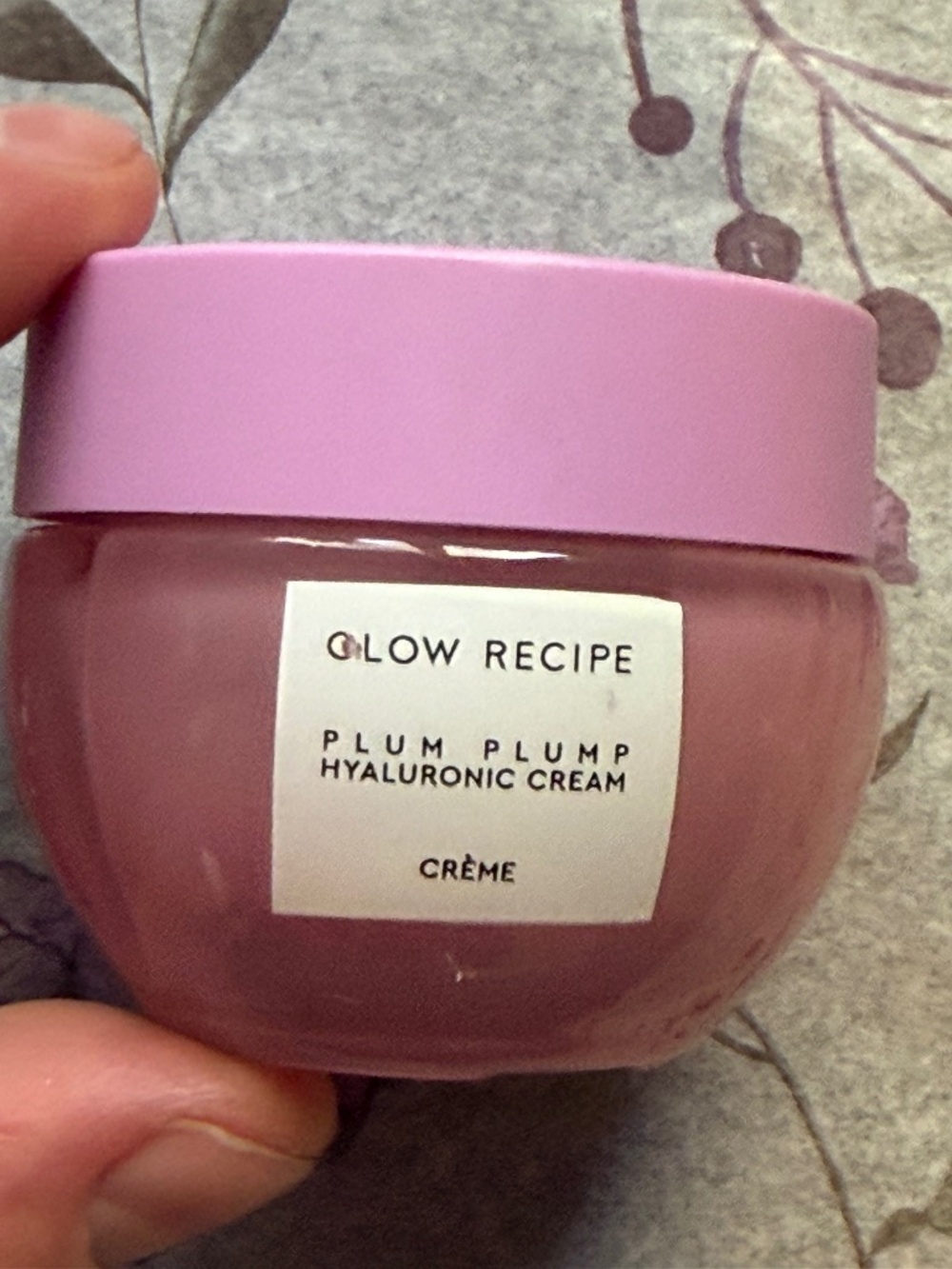 Glow recipe plump plum hyluronic cream ships out in 24 hrs